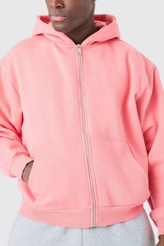Kastiger Oversize Hoodie mit Reißverschluss