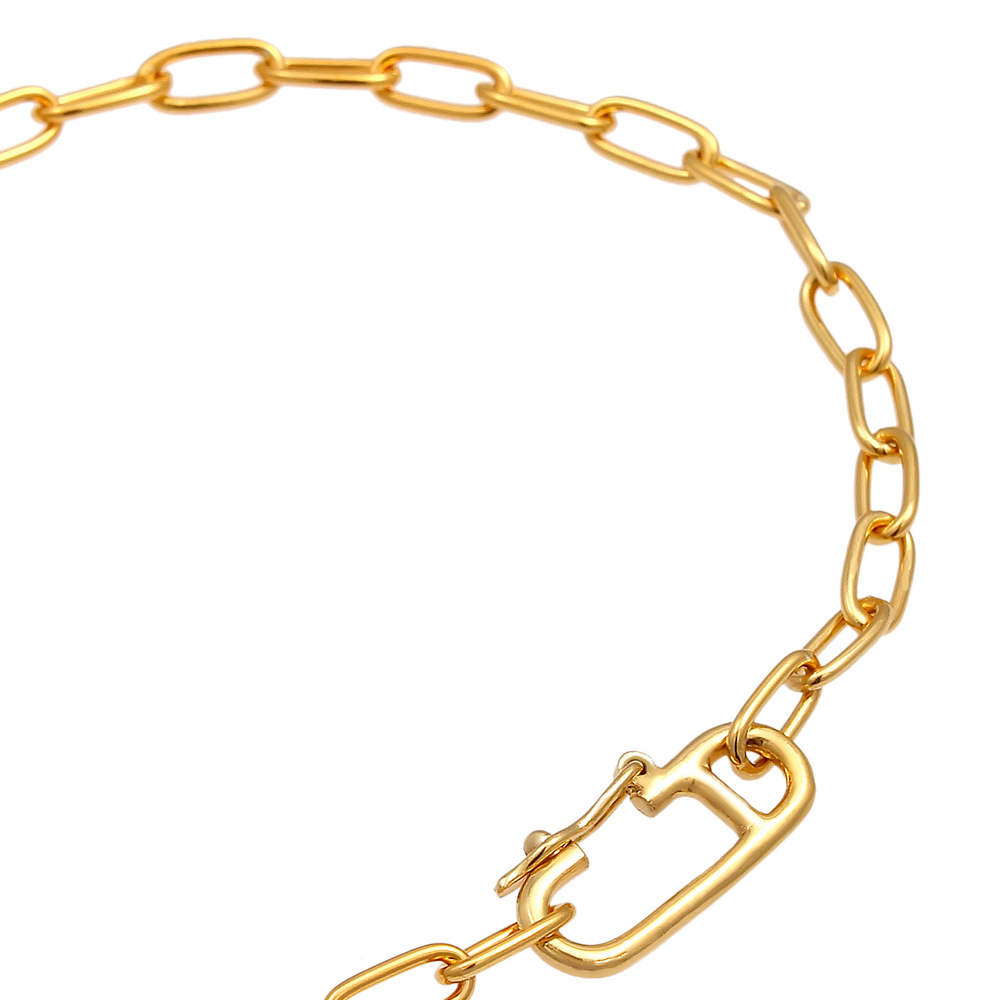 Elli Elli Bracelet Chaîne Ovale à maillons pour dames Tendance ajustable en 925/1000 a Bracelet