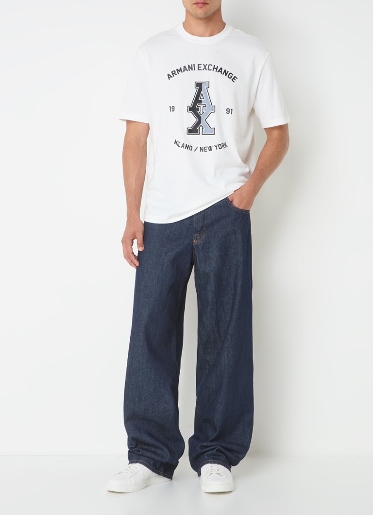 Jeansy Armani Exchange, luźny krój, ciemne wyblaknięcie