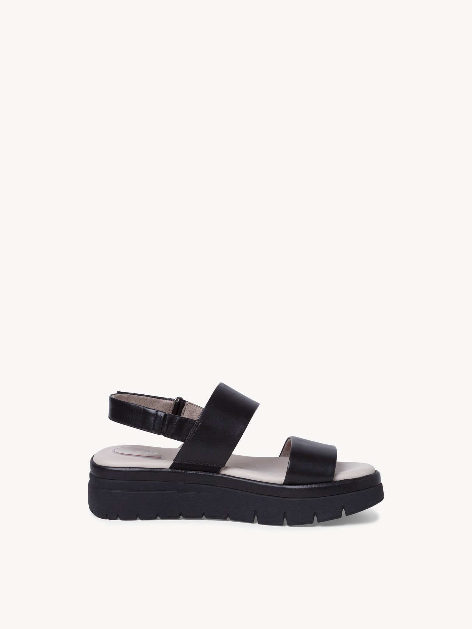 Sandale en cuir - noir