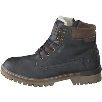 Mustang Schnür Boots in grau