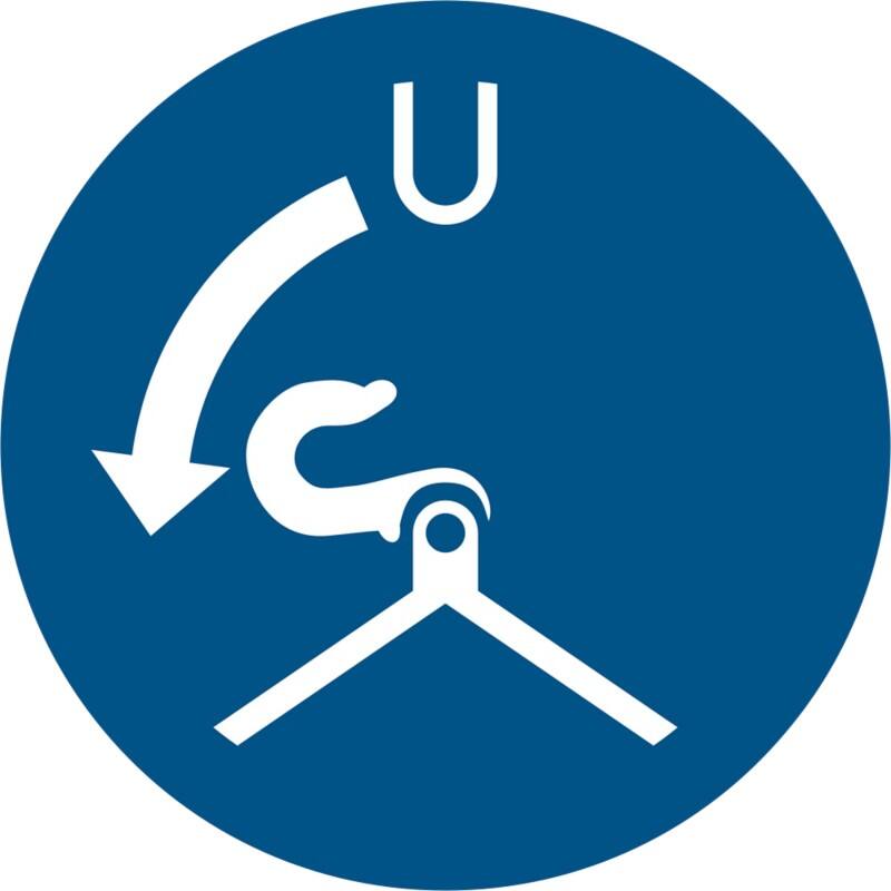 Djois Warnschild Fallen lösen beim Aussetzvorgang Klebstoff, einschraubbar PP (Polypropylen) 10 (B) x 0,14 (H) cm 3 Stück