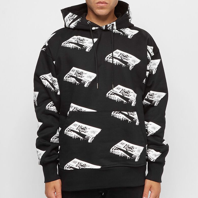 Daily Paper Nina Hoodie black newspaper