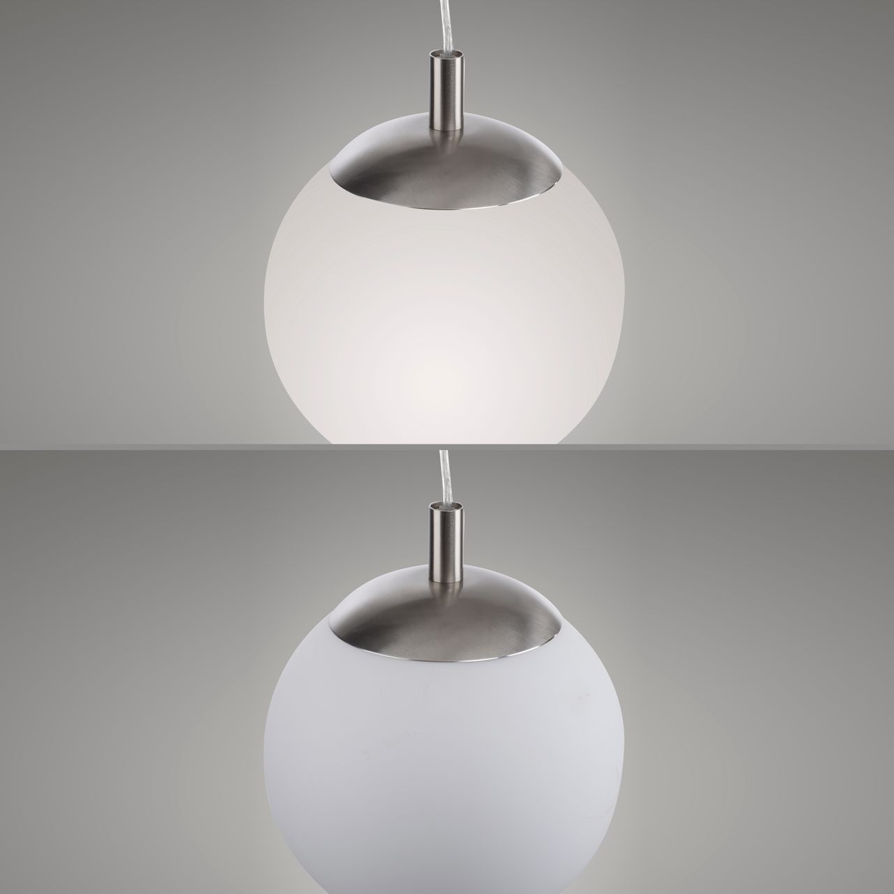 JUST LIGHT JUST LIGHT. Pendelleuchte mit MIKA Leuchtmittel 1xE27/10Watt/2700-5000K, Ø20cm,  IP20, Stahl