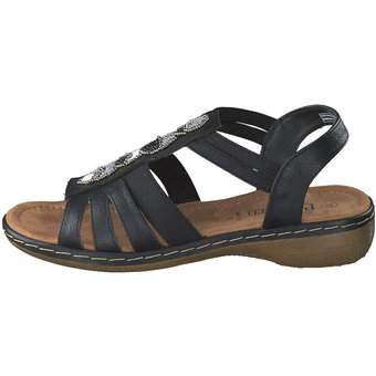 Puccetti Sandale in schwarz