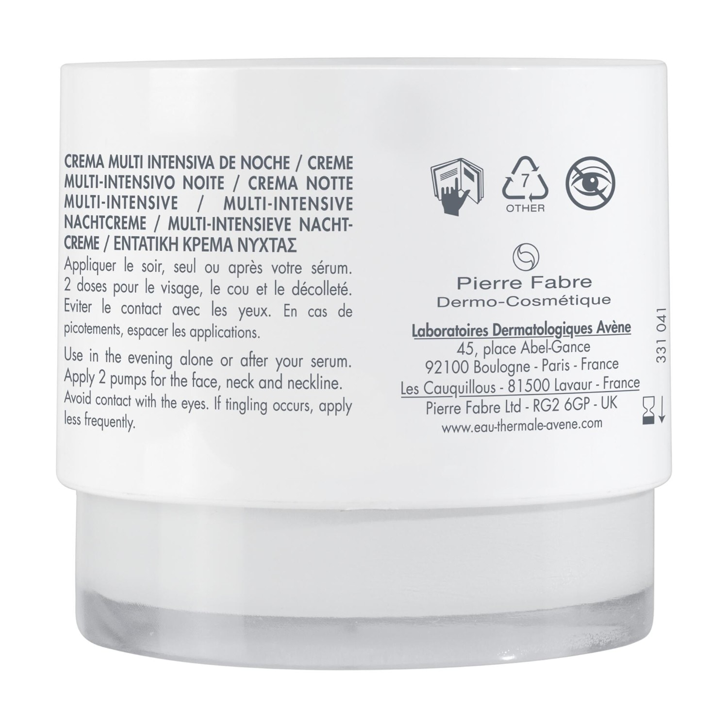 Crema notte multi-intensiva Avène