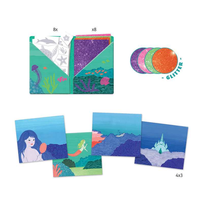 Coffret Artistic Patch paillettes Océane Djeco