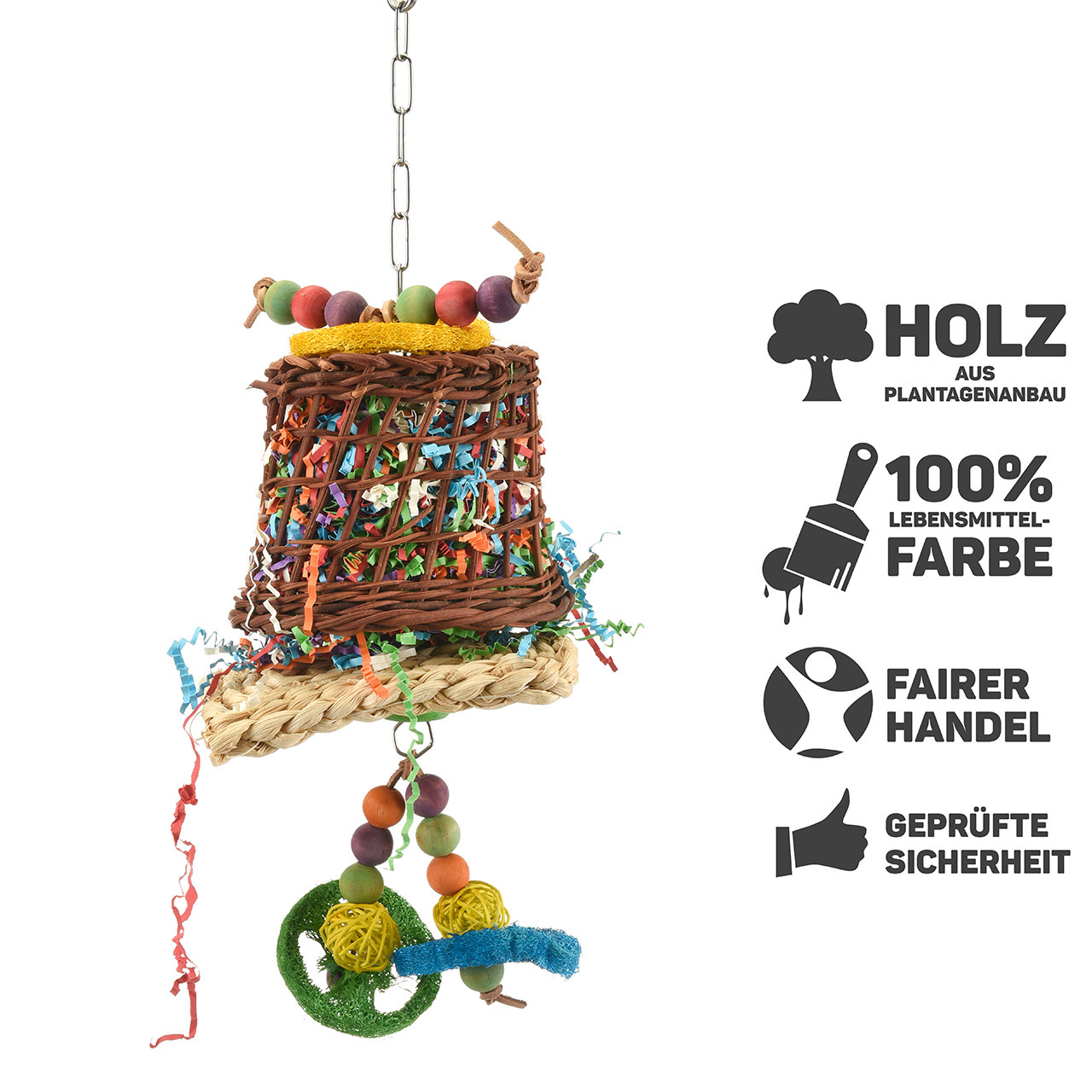 Wagner Spielzeug Wagner Papageienspielzeug Color Bell Fun