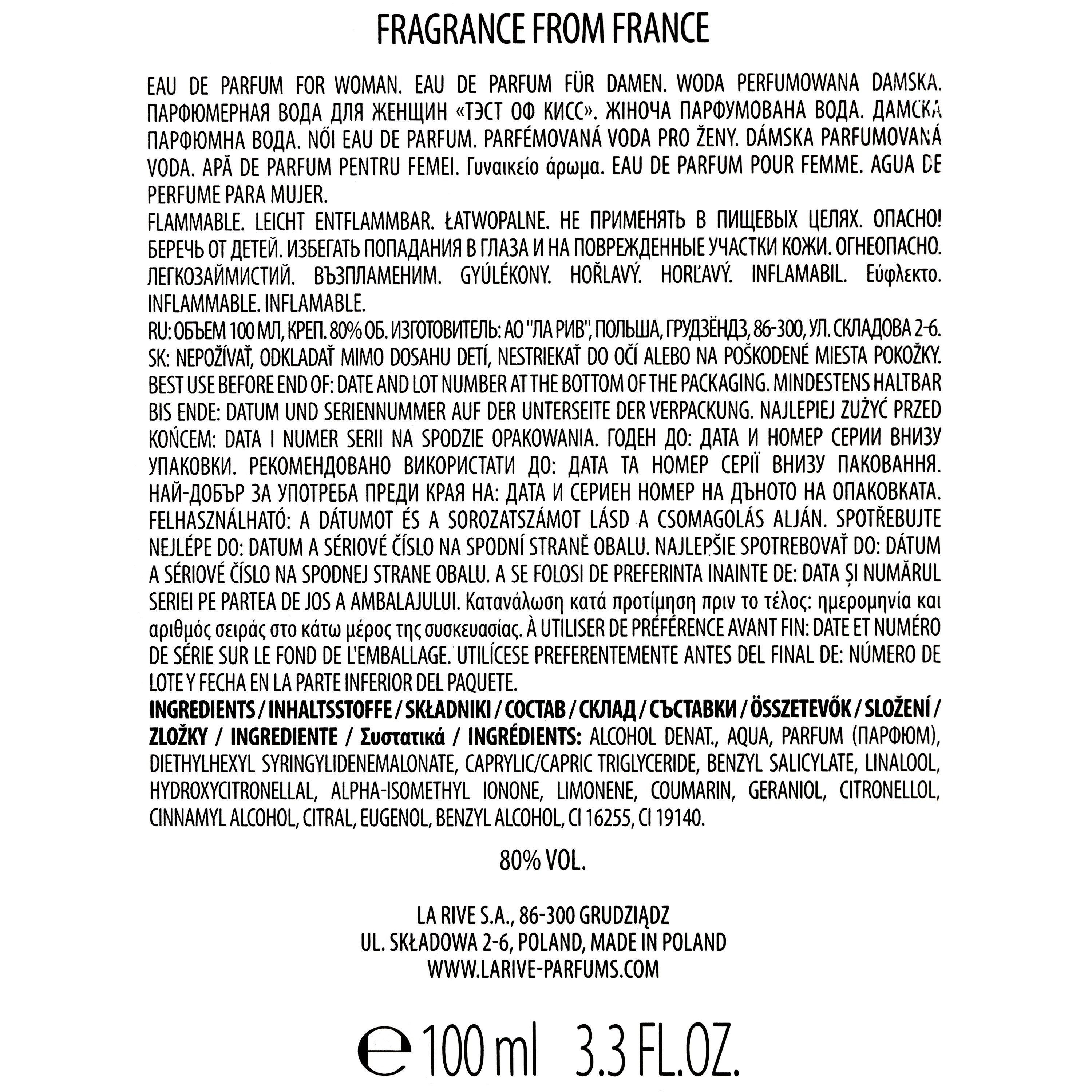 La Rive Eau de Parfum LA RIVE Taste of Kiss - Eau de Parfum - 100 ml