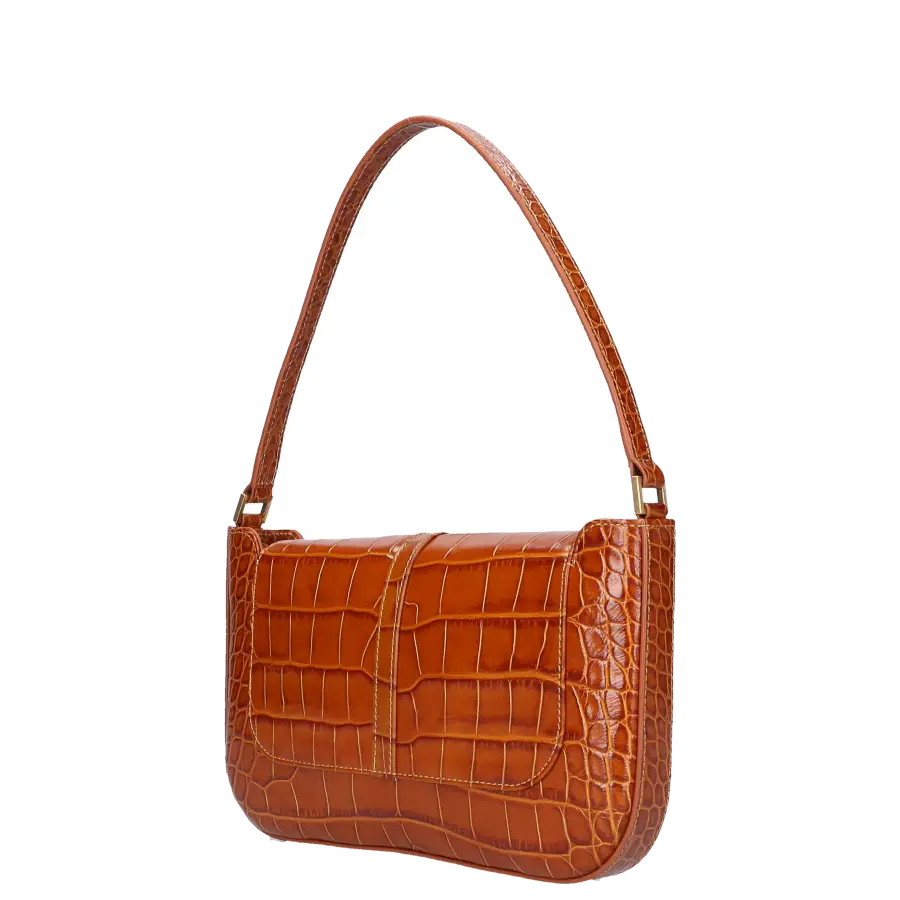 By FAR - Schultertasche MIRANDA Kalbsleder - braun