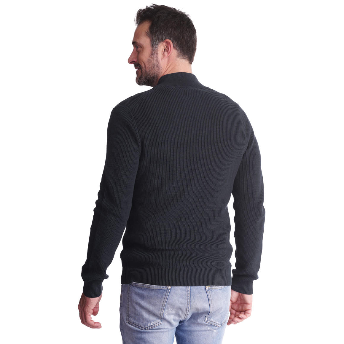 Herren Strickjacke mit Reißverschluss