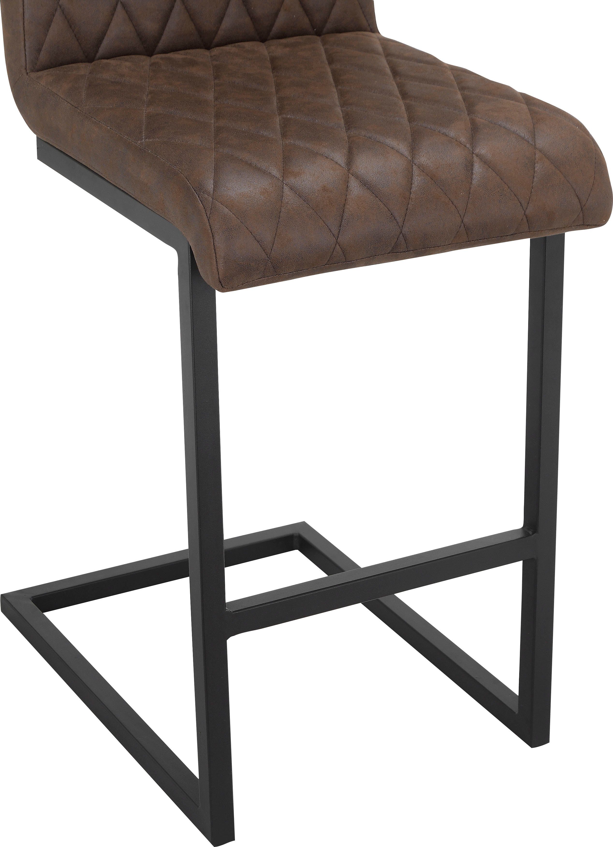 INOSIGN Bistrostuhl Janelle (2 St), Sitz und Rücken gepolstert, Nähte am Sitz und Rücken, Sitzhöhe 65 cm