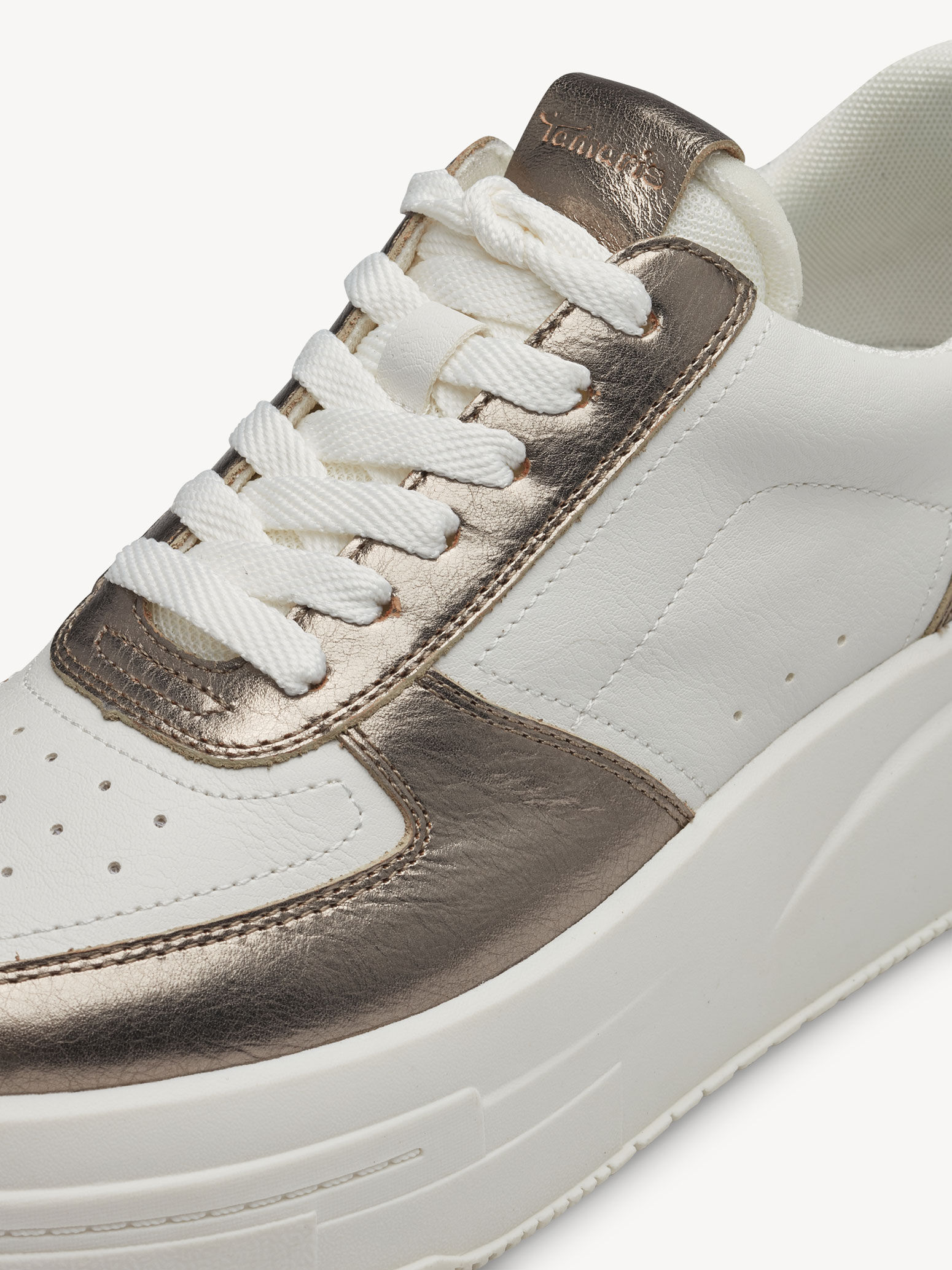 Basket en cuir - blanc