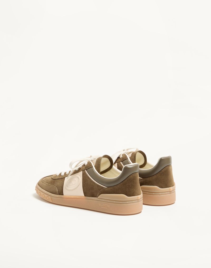 Baskets basses Upvillage en cuir fendu et cuir de veau nappa