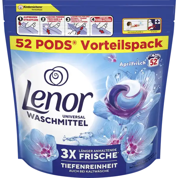 All-in-1 Pods Vollwaschmittel Aprilfrisch 104WL