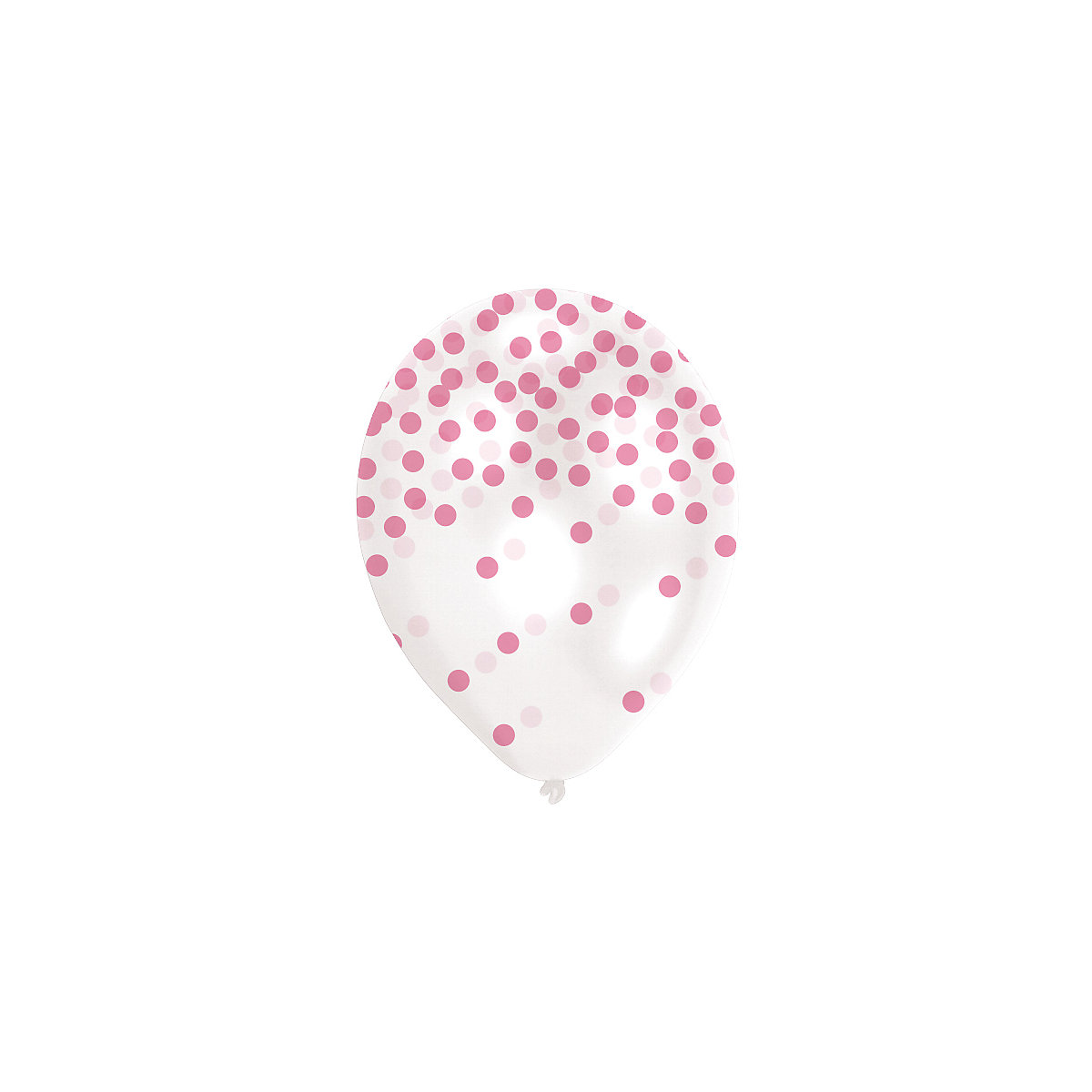 Luftballon Konfetti-Pastell, 6 Stück