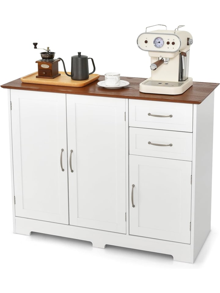 COSTWAY Sideboard 100x40cm in Weiß günstig kaufen onesize