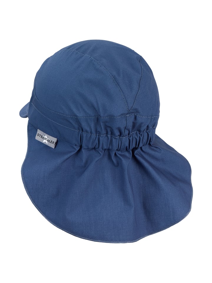 Sterntaler Schirmmütze mit Nackenschutz Basic in helles blau günstig kaufen