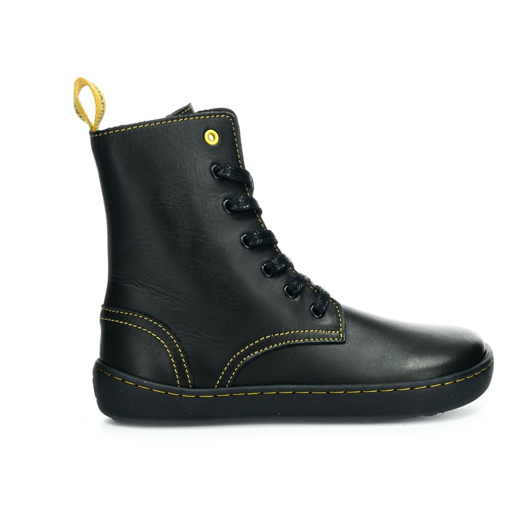 Shapen Maverick Mini Black & Yellow Barfußstiefeletten