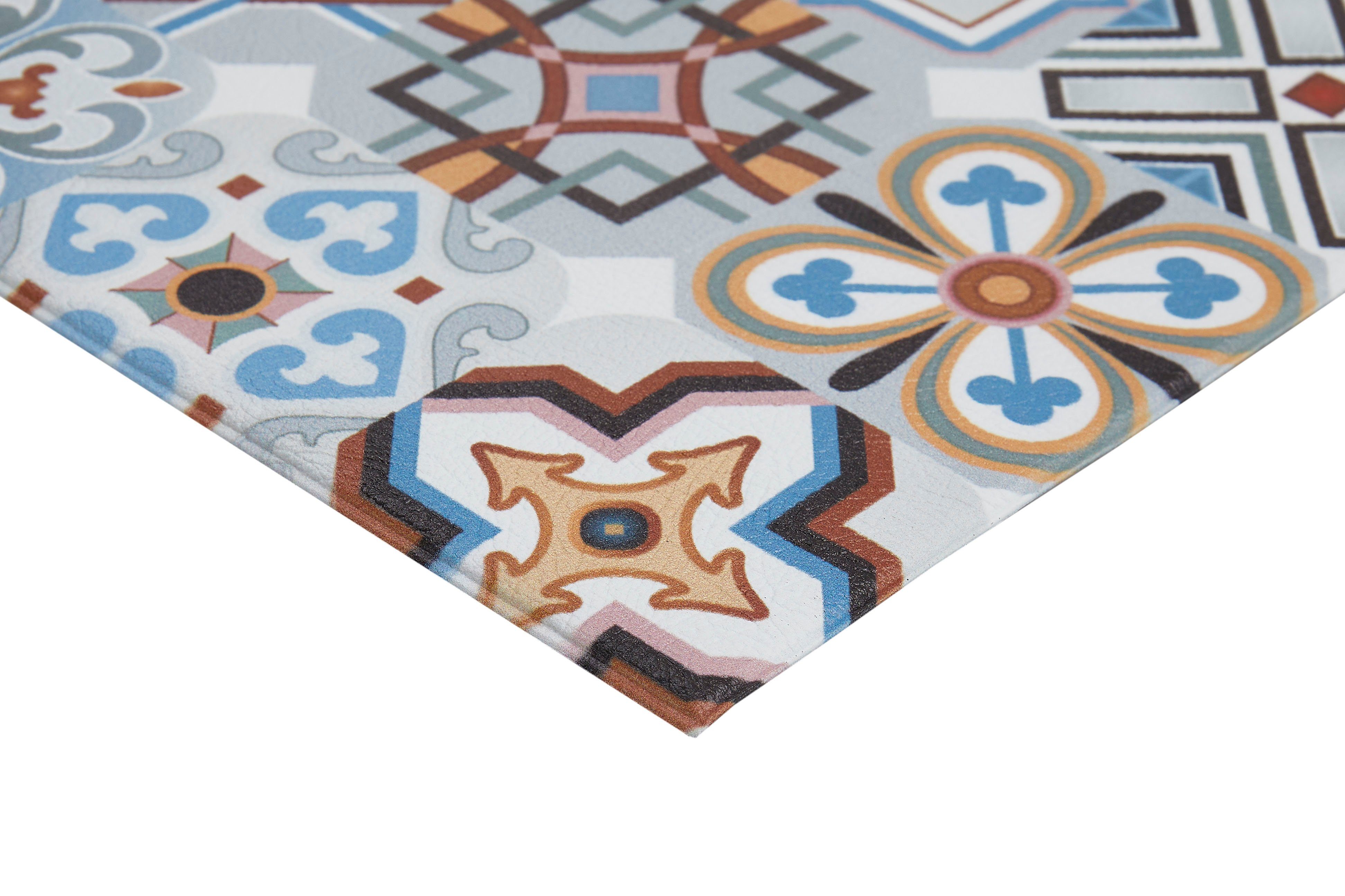 Küchenläufer Marrakesch, Andiamo, rechteckig, Höhe: 5 mm, aus Vinyl, abwischbar, rutschhemmend, Fliesen Design, Größe 50x150 cm