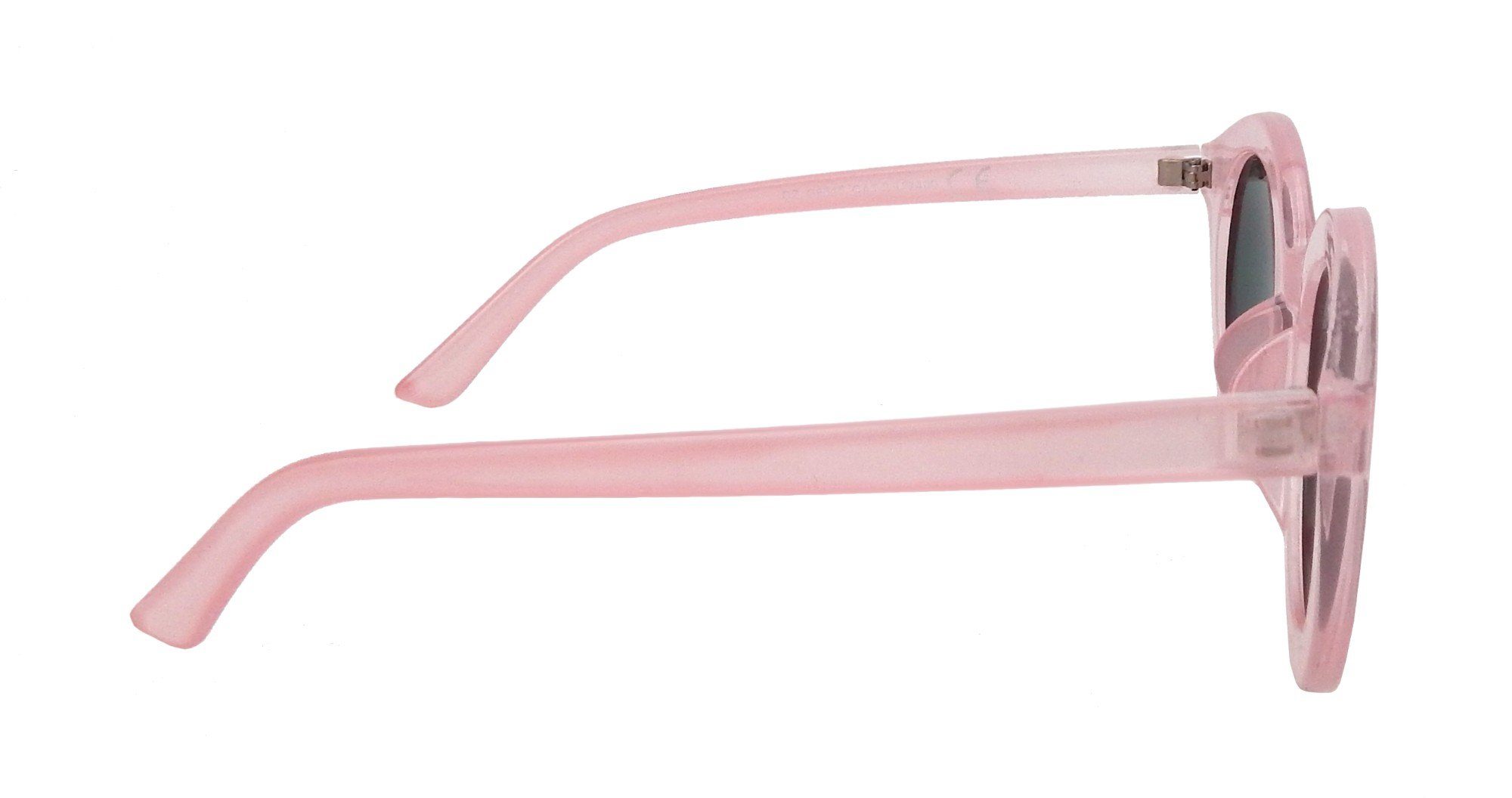 Ella Jonte Sonnenbrille im Boho Style mit runden Gläsern und transparenten Rahmen UV 400