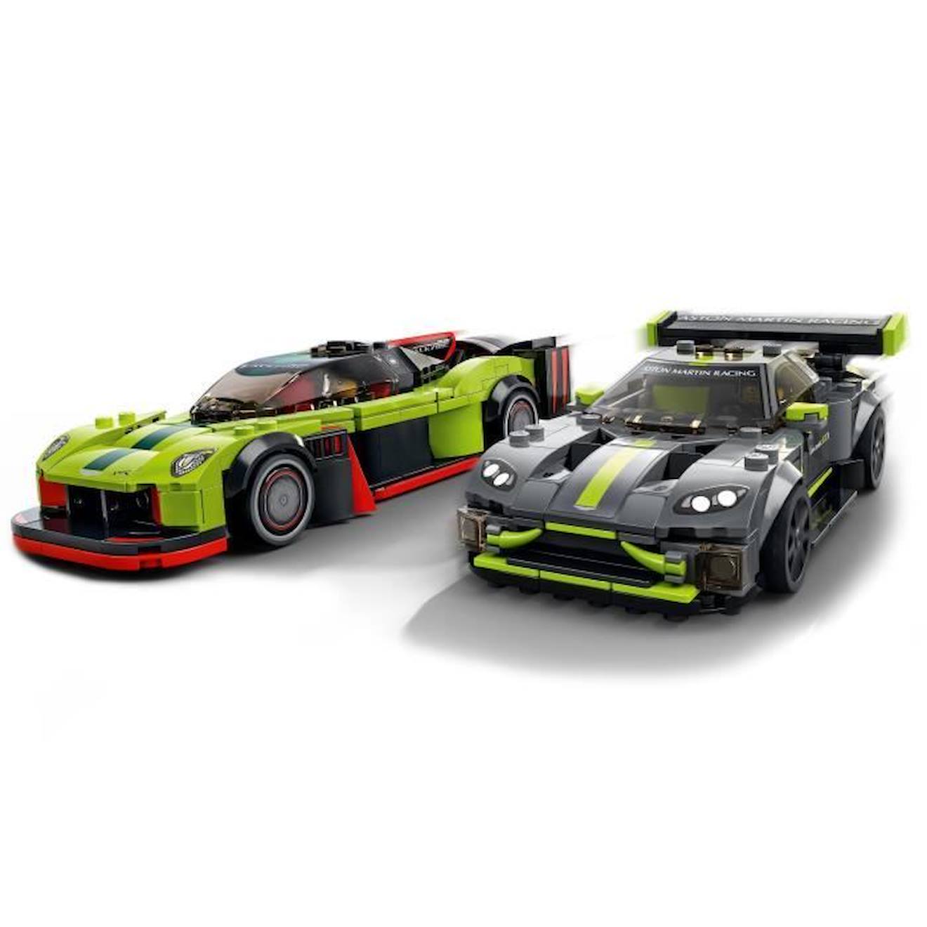 LEGO® 76910 Speed Champions Aston Martin Valkyrie AMR Pro & Vantage GT3, 2 Modèles de Voitures de Course, Jouet Pour Enfants vert
