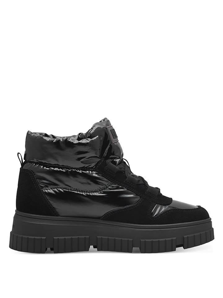 s.Oliver Leder-Boots in Schwarz günstig kaufen