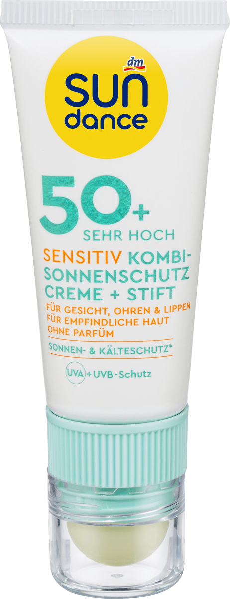 Sonnenschutz Kombi Gesicht Creme + Stift Sensitiv LSF50+, 20 ml
