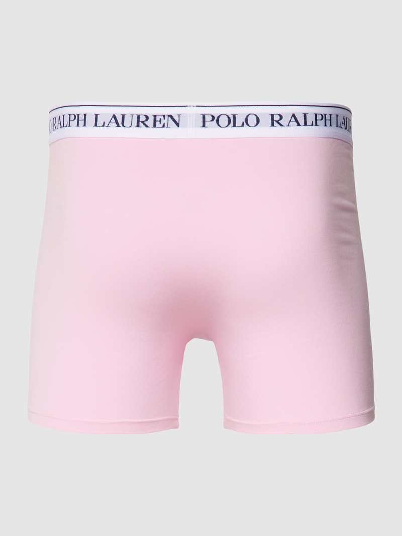 Trunks mit elastischem Logo-Bund im 3er-Pack in rosa