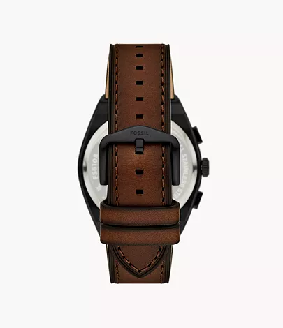 Fossil Uhr Chronograph Everett Leder braun
