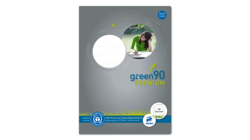 Ursus Green Hausaufgabenheft A5 48 Blatt 48 Wochen