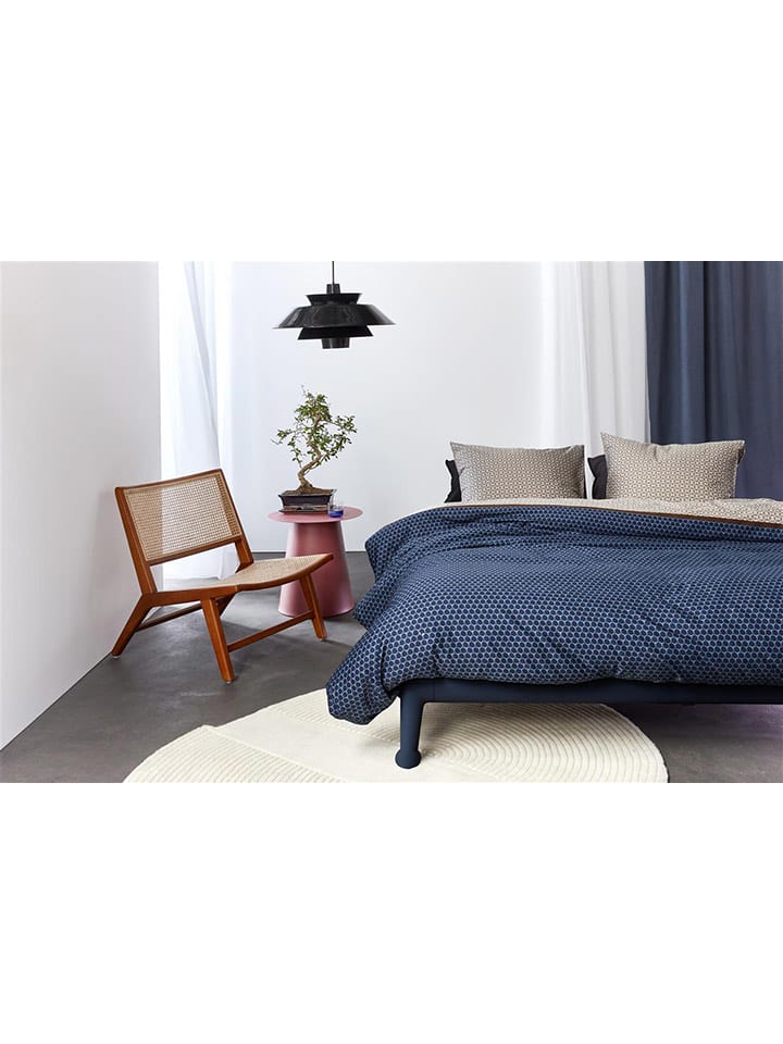 Beddinghouse Satin-Bettwäsche-Set ''Tokyo'' in Beige/ Dunkelblau günstig kaufen