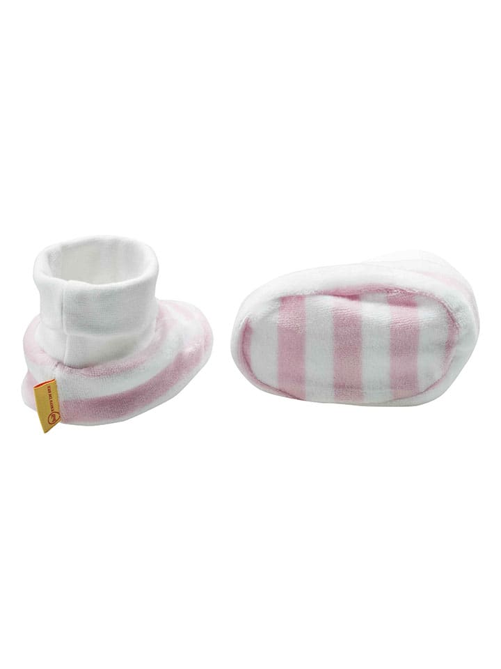 Steiff 3tlg. Outfit in Rosa/ Weiß günstig kaufen