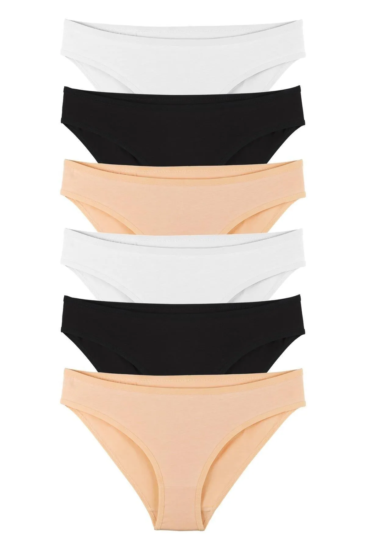 Sensu  6-teiliges Slip-Höschen für Damen mit elastischem Bund