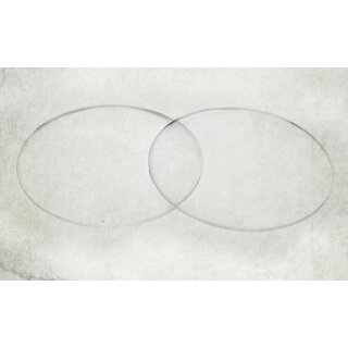 Clear Acrylic Bases: Round 130mm (3)
