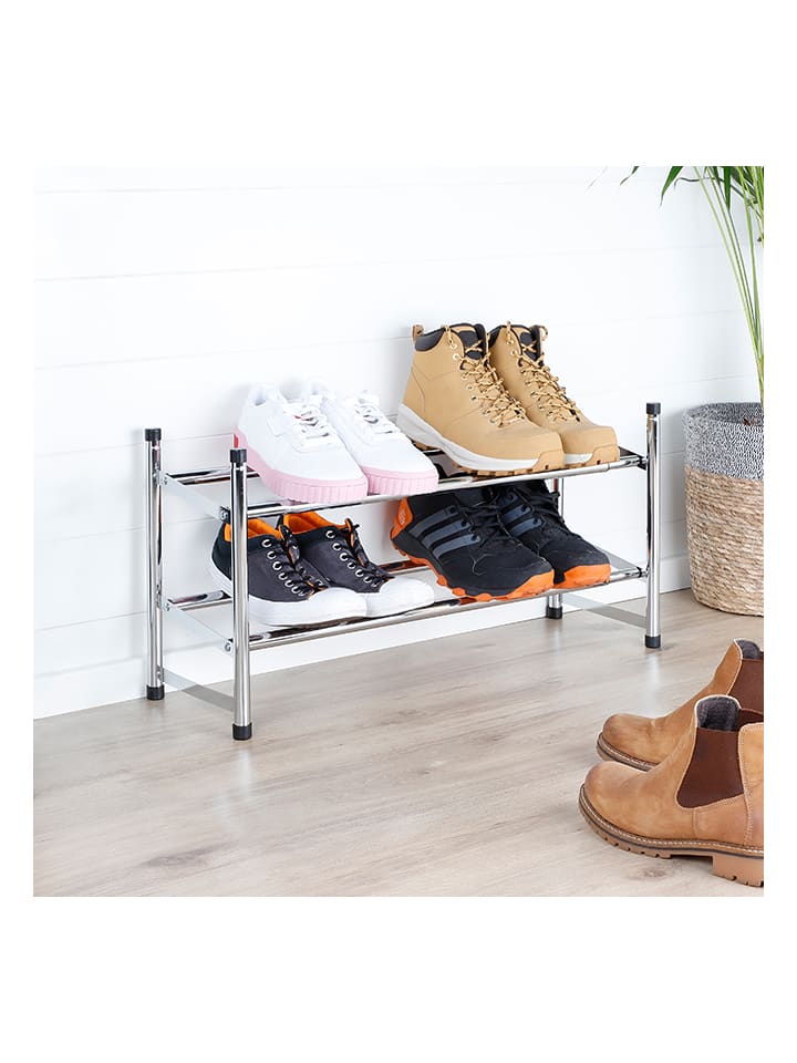 Nordheim Schuhregal in Silber - (B)117 x (H)23 x (T)36 c m günstig kaufen onesize