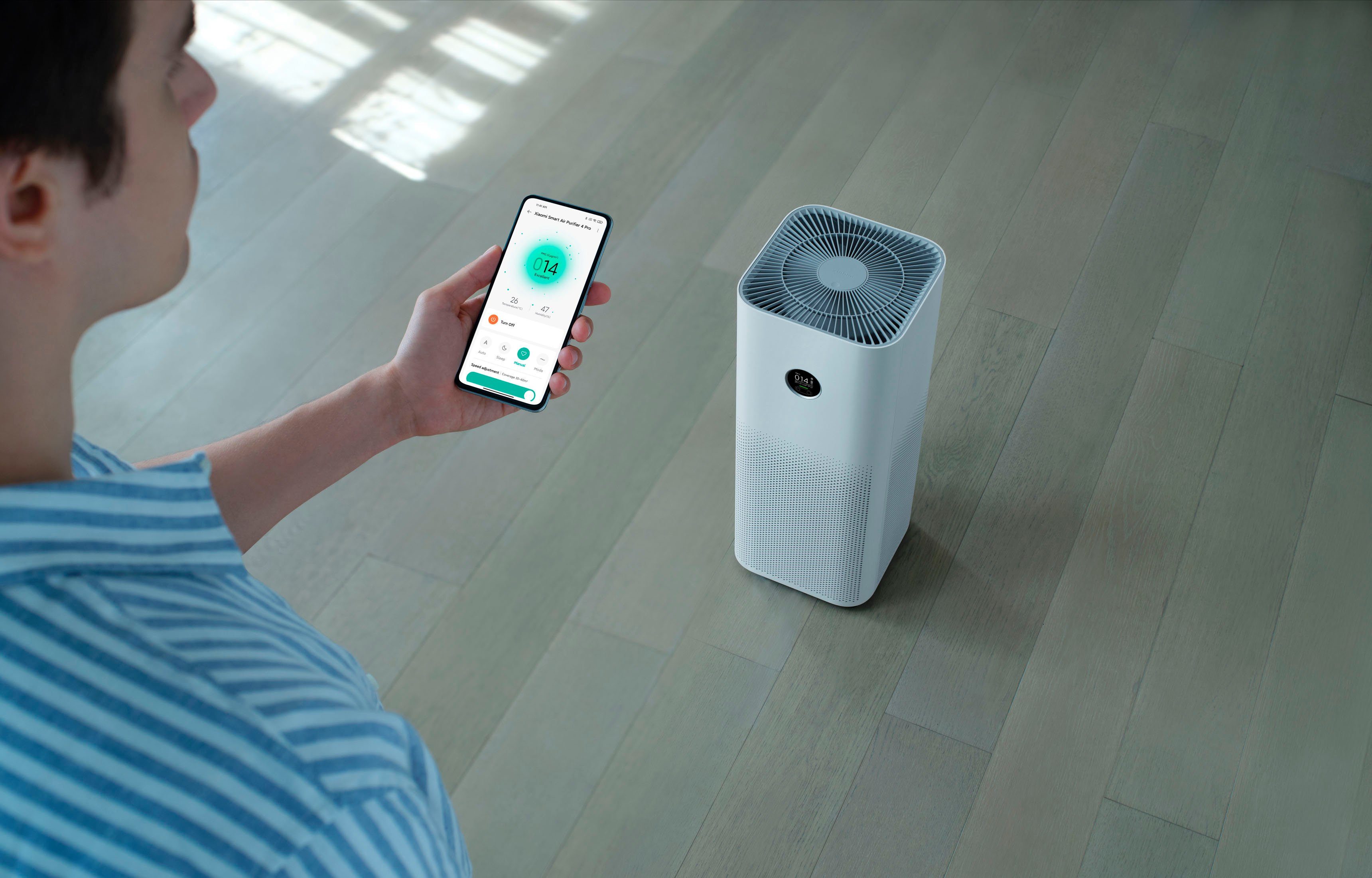 Xiaomi Luftreiniger Smart Air Purifier 4 Pro, für 64 m² Räume