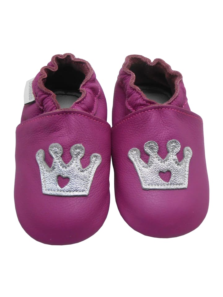 Yalion Leder-Krabbelschuhe 