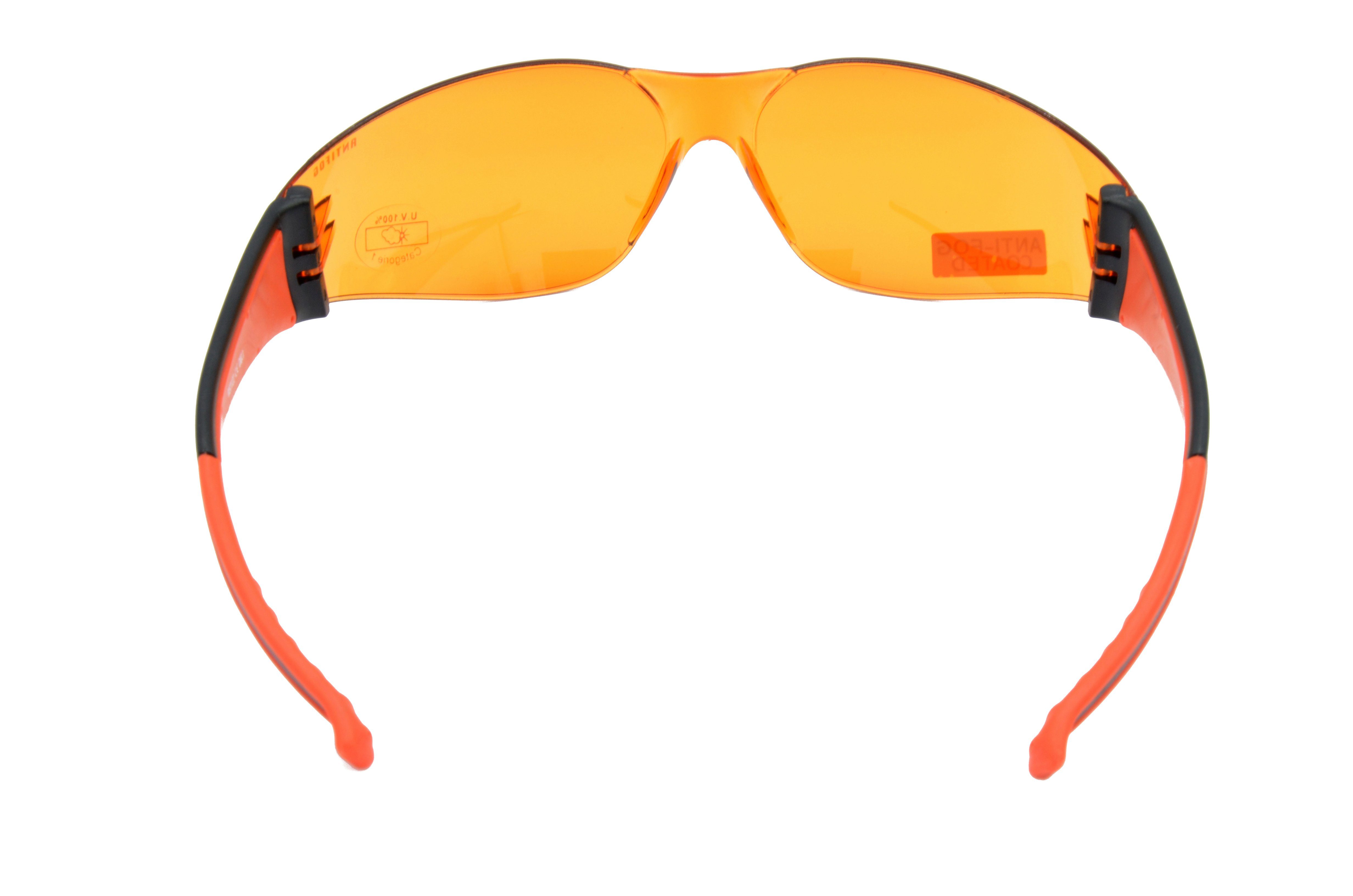 Gamswild Sportbrille WS7122 Sonnenbrille Damen Herren Fahrradbrille Skibrille Unisex, brau, grau, orange, ANTIFOG