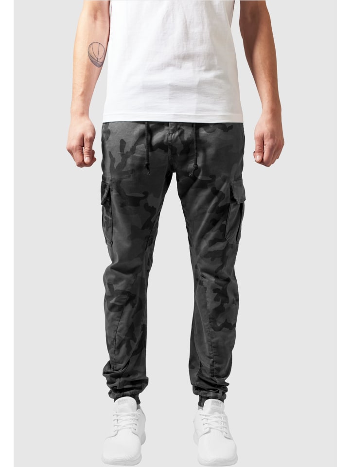 Urban Classics Urban Classics Cargo-Hosen in grey camo günstig kaufen