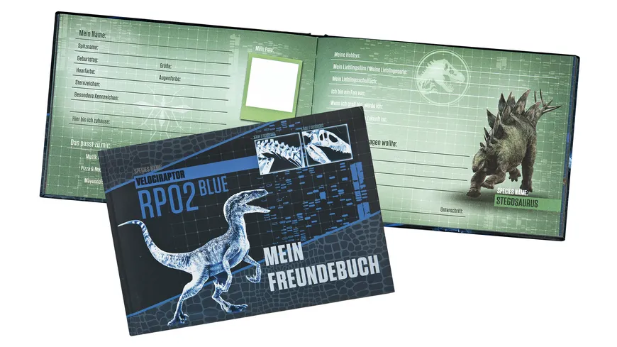 JURASSIC WORLD Freundebuch