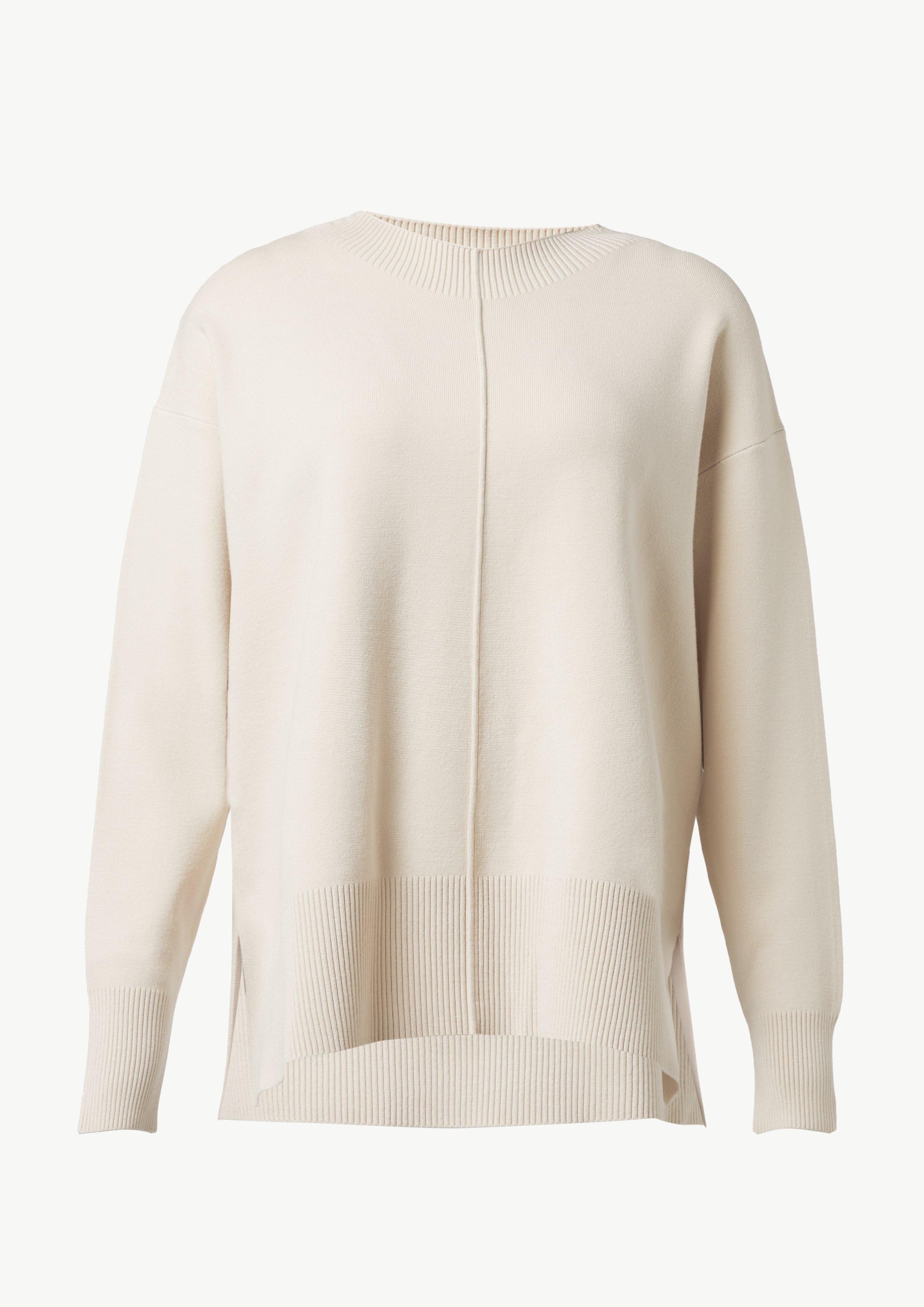 Strickpullover im Boxy-Schnitt - helles beige