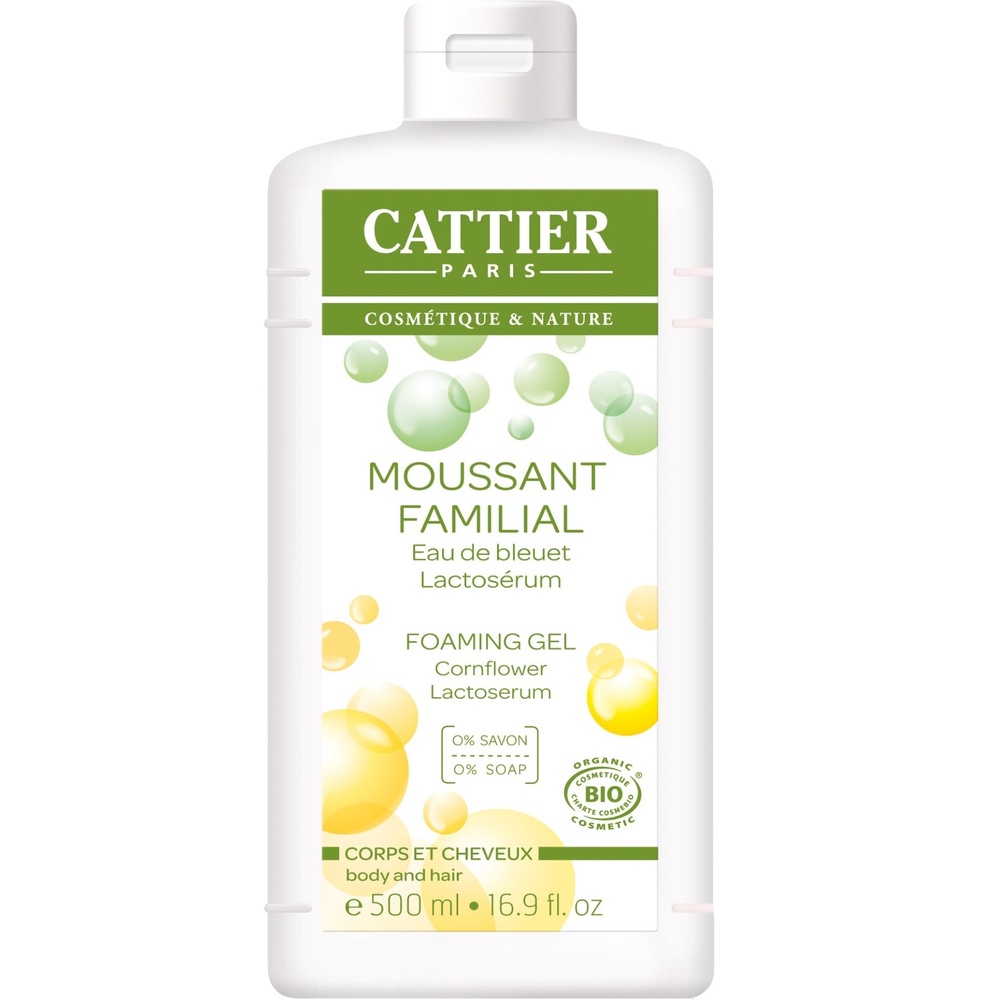 cattier Moussant Familial au Lactoserum - 500ml Moussant
