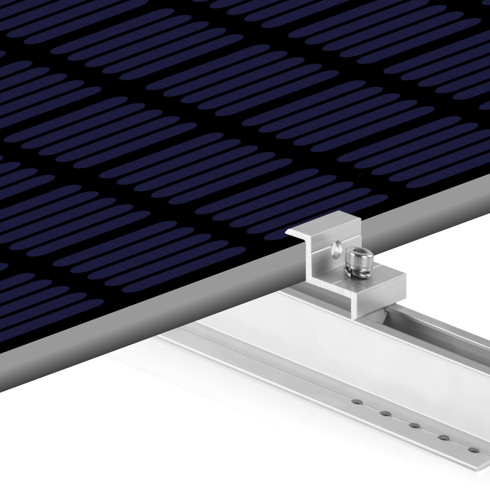Zelsius Solarmodul Zelsius Solarpanel Halterung für 2 Solarpanele, Solarmodul Halterung, (Set, Set)