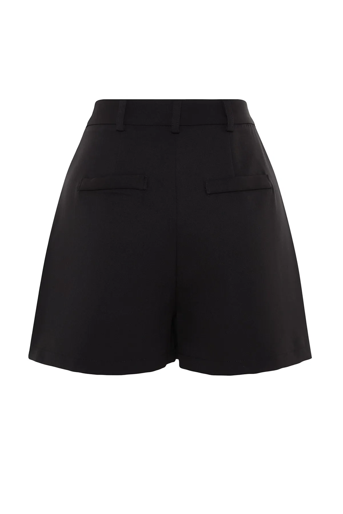 Trendyol Collection  Schwarze Shorts aus gewebtem Rippenmuster TWOSS23SR00079