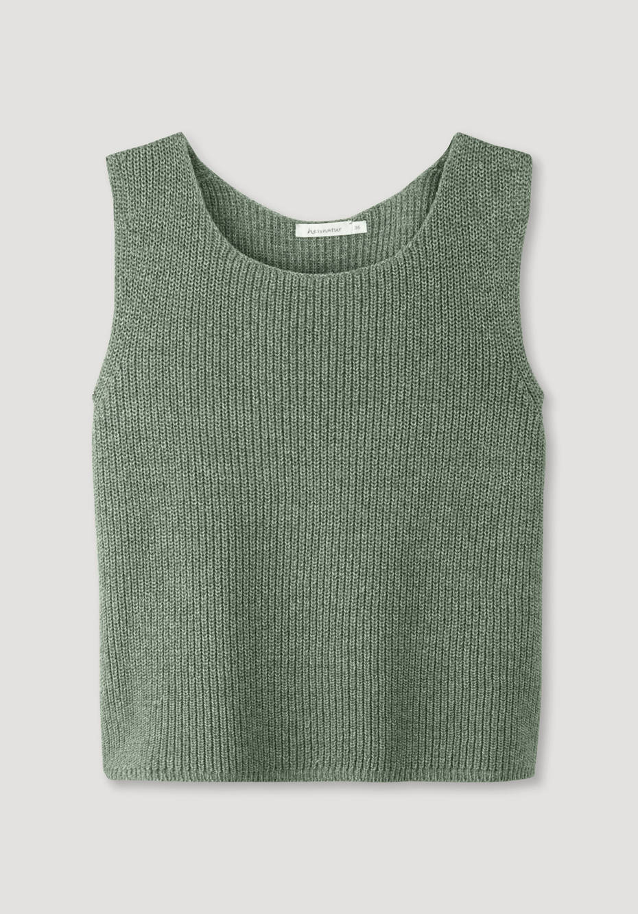 Pullover aus Bio-Baumwolle mit Leinen