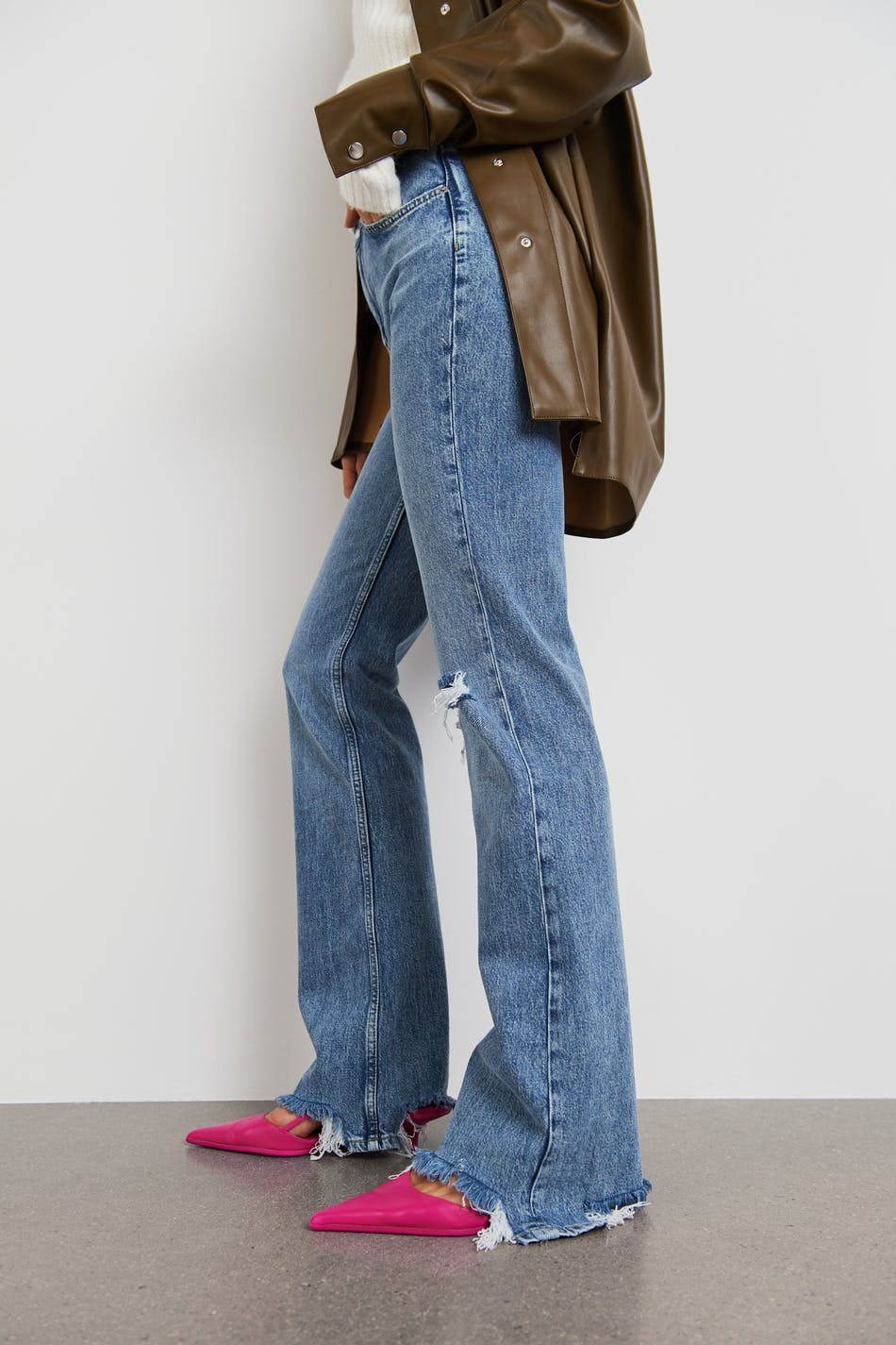 Full length flare jeans