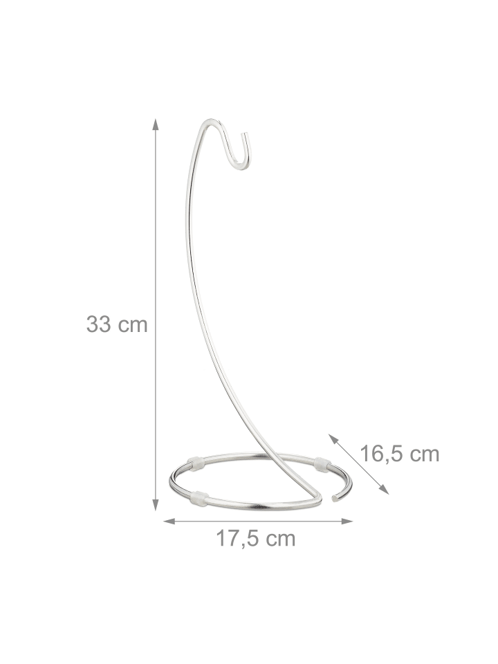 relaxdays Bananenhalter in Silber günstig kaufen onesize