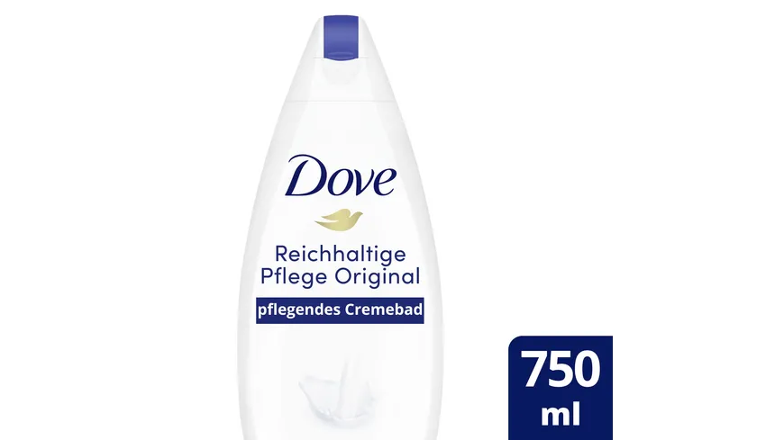 Dove Cremebad für trockene Haut Reichhaltige Pflege 750 ml 750 ml