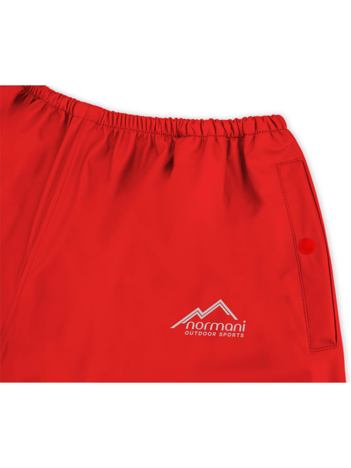 Normani Outdoor Sports Kinder Regenhose York in Rot günstig kaufen